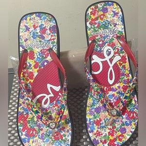 Brighton Posies Flip Flops/Thongs